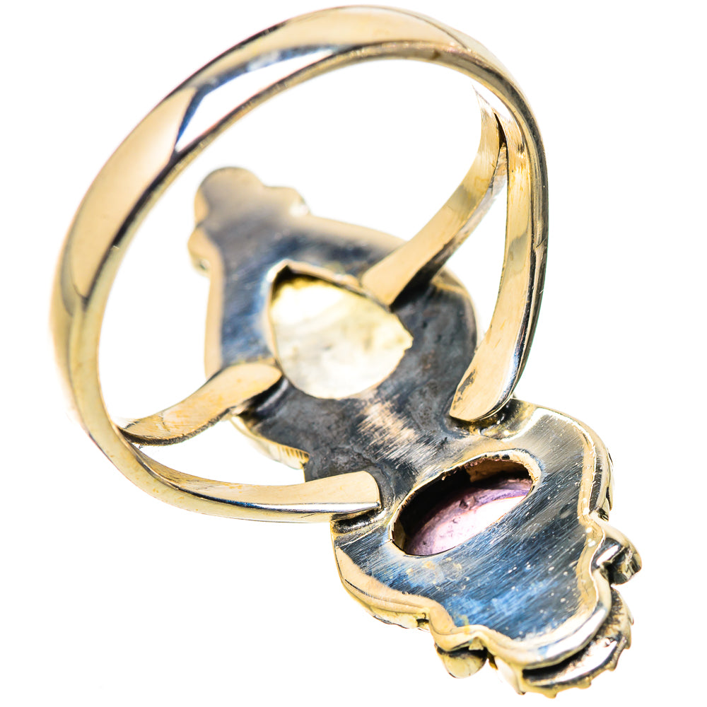 Rainbow Moonstone Rings handcrafted by Ana Silver Co - RING130264 - Photo 3