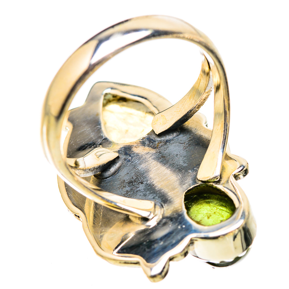 Rainbow Moonstone Rings handcrafted by Ana Silver Co - RING130452 - Photo 3