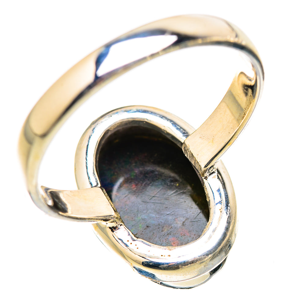 Black Opal Rings handcrafted by Ana Silver Co - RING130538 - Photo 3