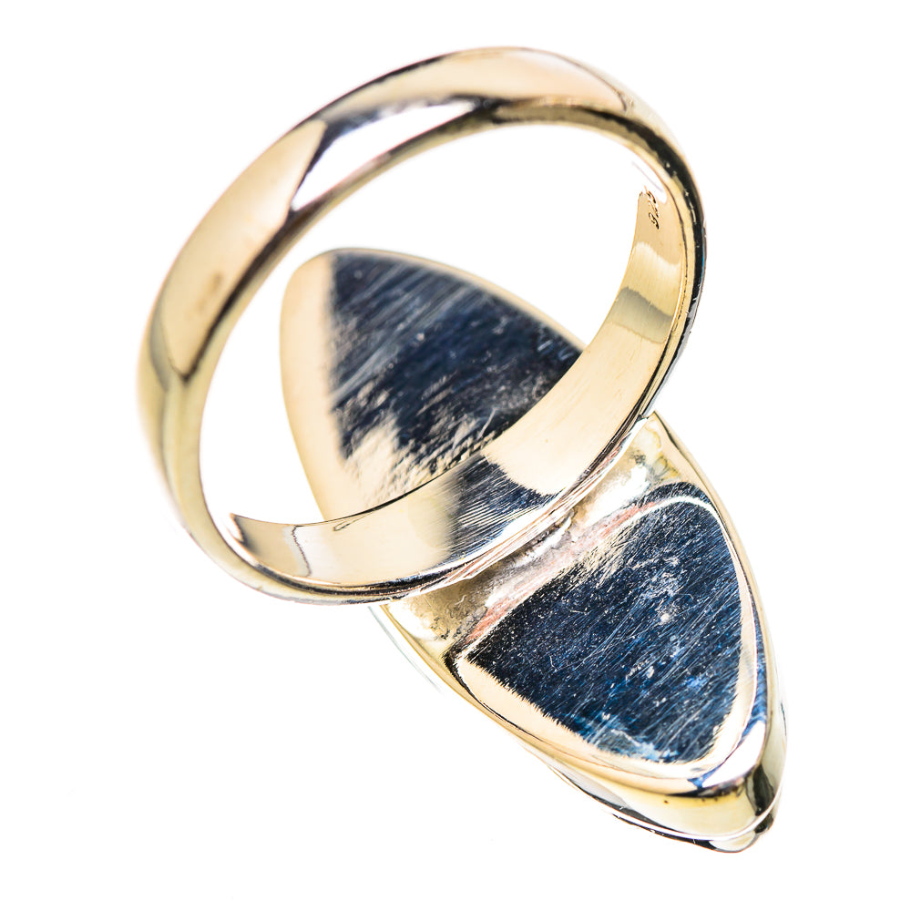 Green Moonstone Rings handcrafted by Ana Silver Co - RING130635 - Photo 3