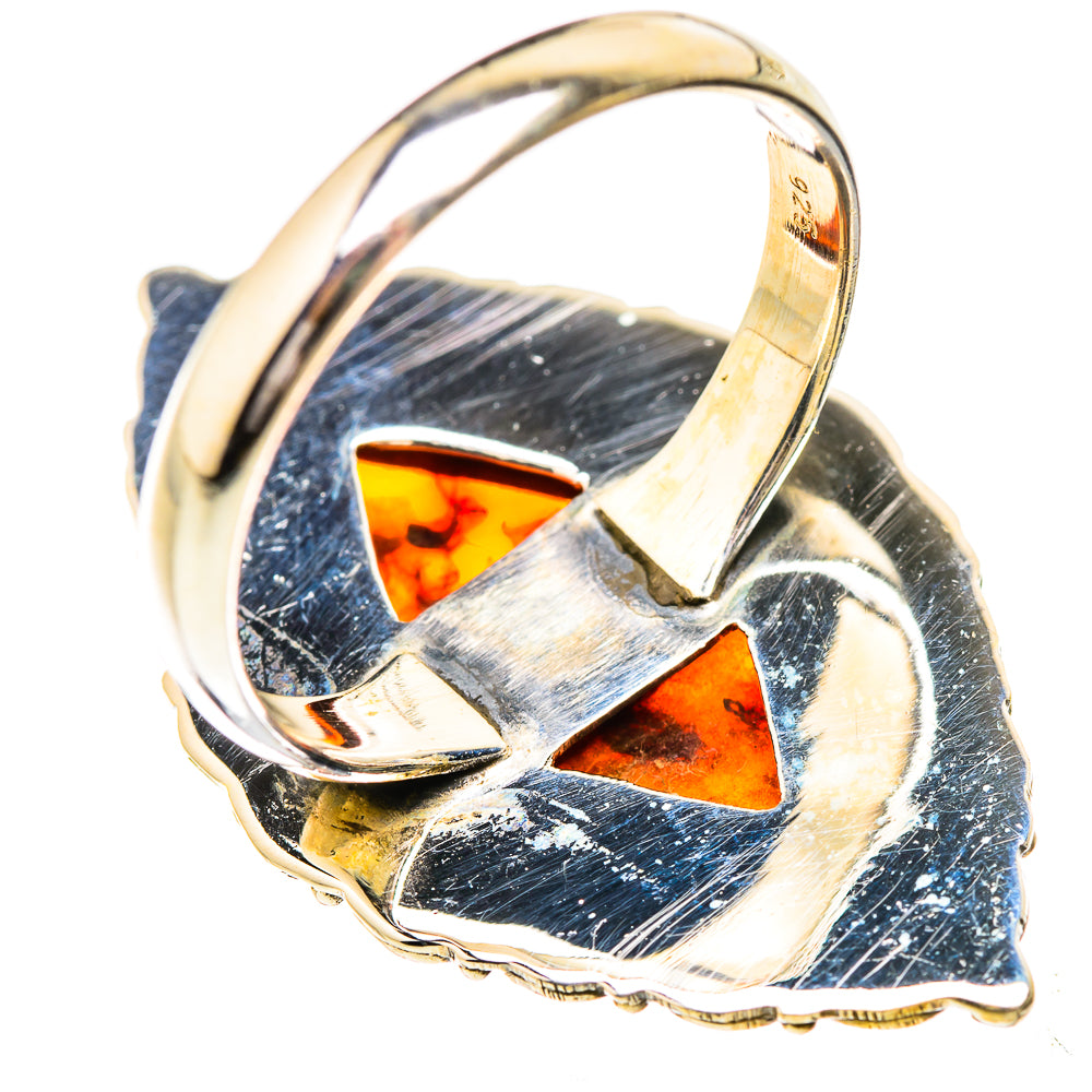 Baltic Amber Rings handcrafted by Ana Silver Co - RING130732 - Photo 3