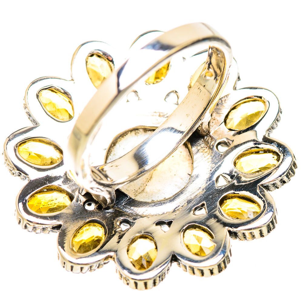 Rainbow Moonstone Rings handcrafted by Ana Silver Co - RING130775 - Photo 3