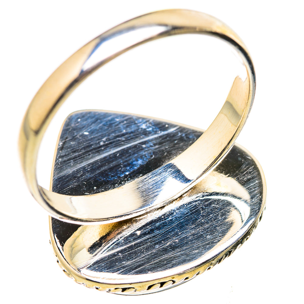 Rainbow Moonstone Rings handcrafted by Ana Silver Co - RING130801 - Photo 3