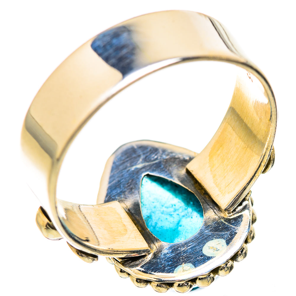 Blue Fluorite Rings handcrafted by Ana Silver Co - RING130828 - Photo 3