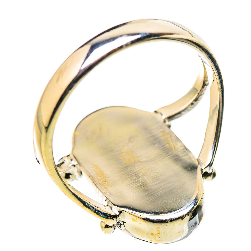 Green Moonstone Rings handcrafted by Ana Silver Co - RING131024 - Photo 3