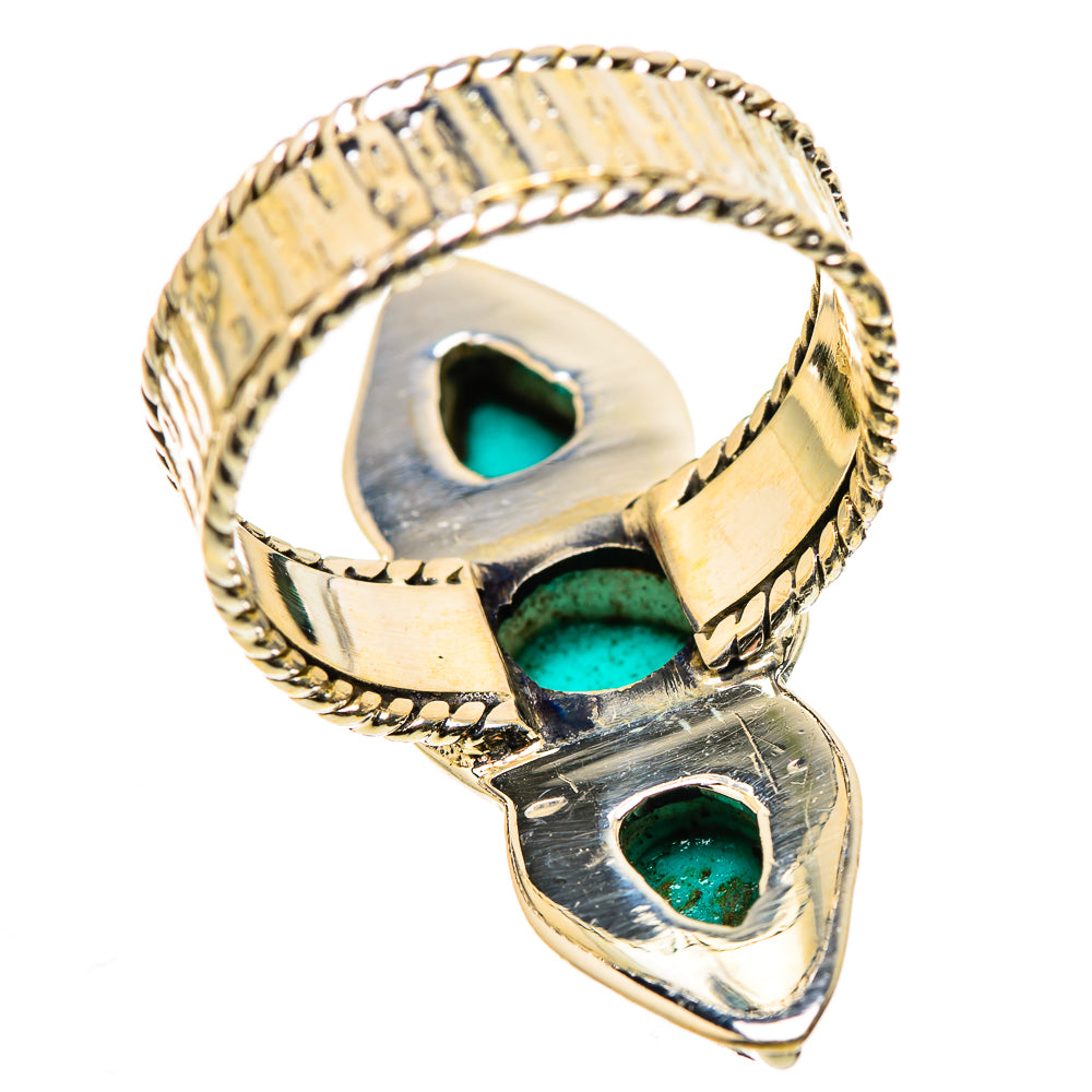 Sleeping Beauty Turquoise Rings handcrafted by Ana Silver Co - RING131044 - Photo 3