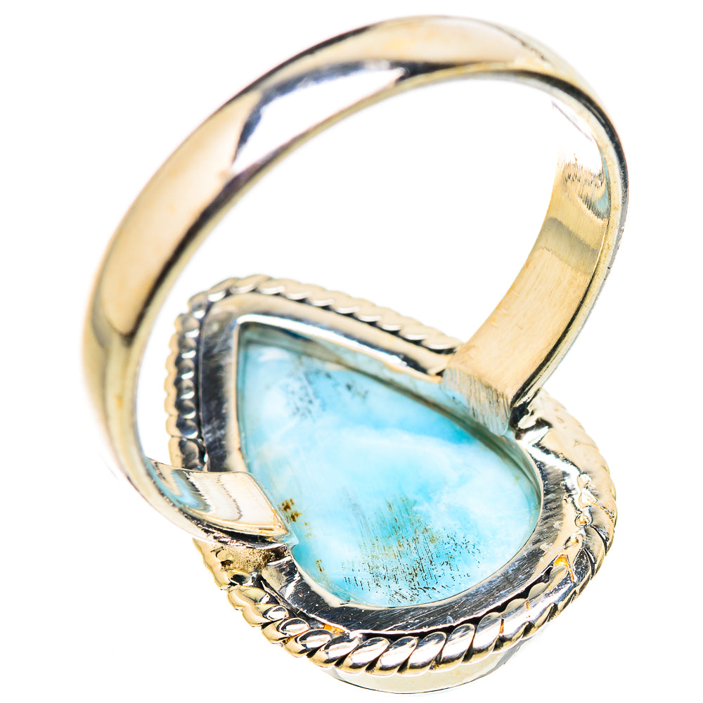 Larimar Rings handcrafted by Ana Silver Co - RING131065 - Photo 3