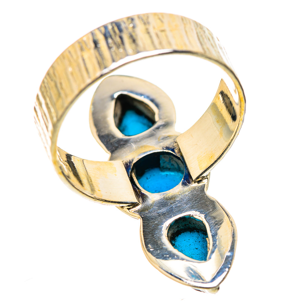 Sleeping Beauty Turquoise Rings handcrafted by Ana Silver Co - RING131084 - Photo 3