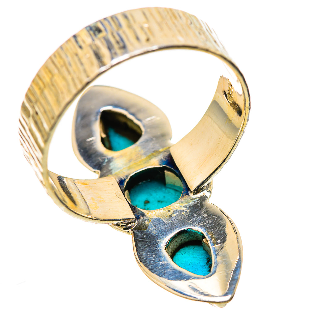 Sleeping Beauty Turquoise Rings handcrafted by Ana Silver Co - RING131110 - Photo 3