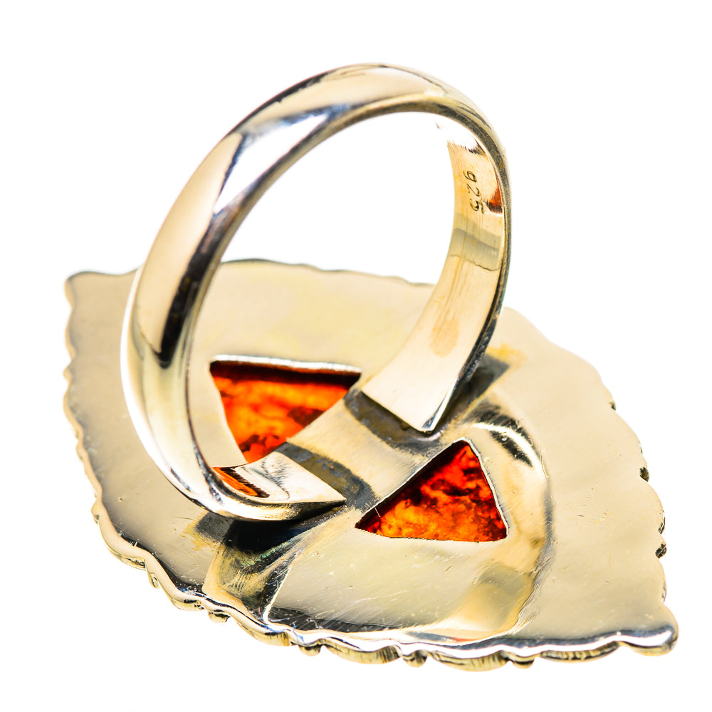 Baltic Amber Rings handcrafted by Ana Silver Co - RING131148 - Photo 3