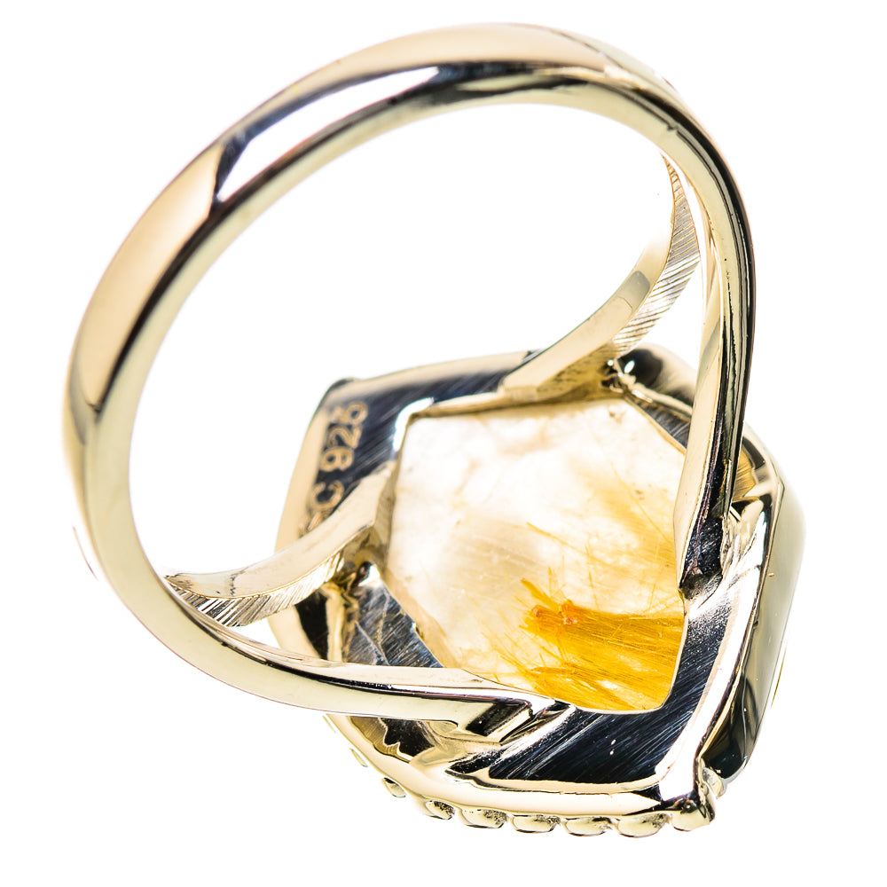 Rutilated Quartz Rings handcrafted by Ana Silver Co - RING131164 - Photo 3