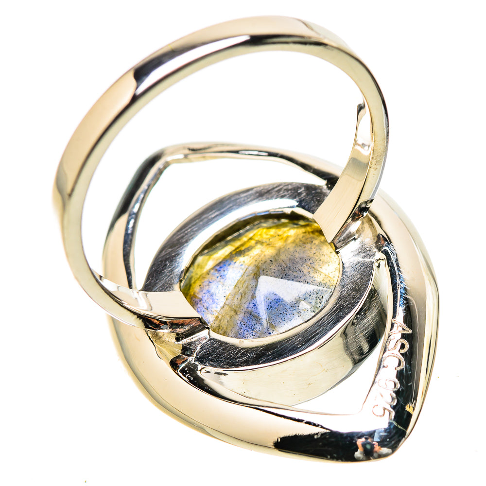 Labradorite Rings handcrafted by Ana Silver Co - RING131212 - Photo 3