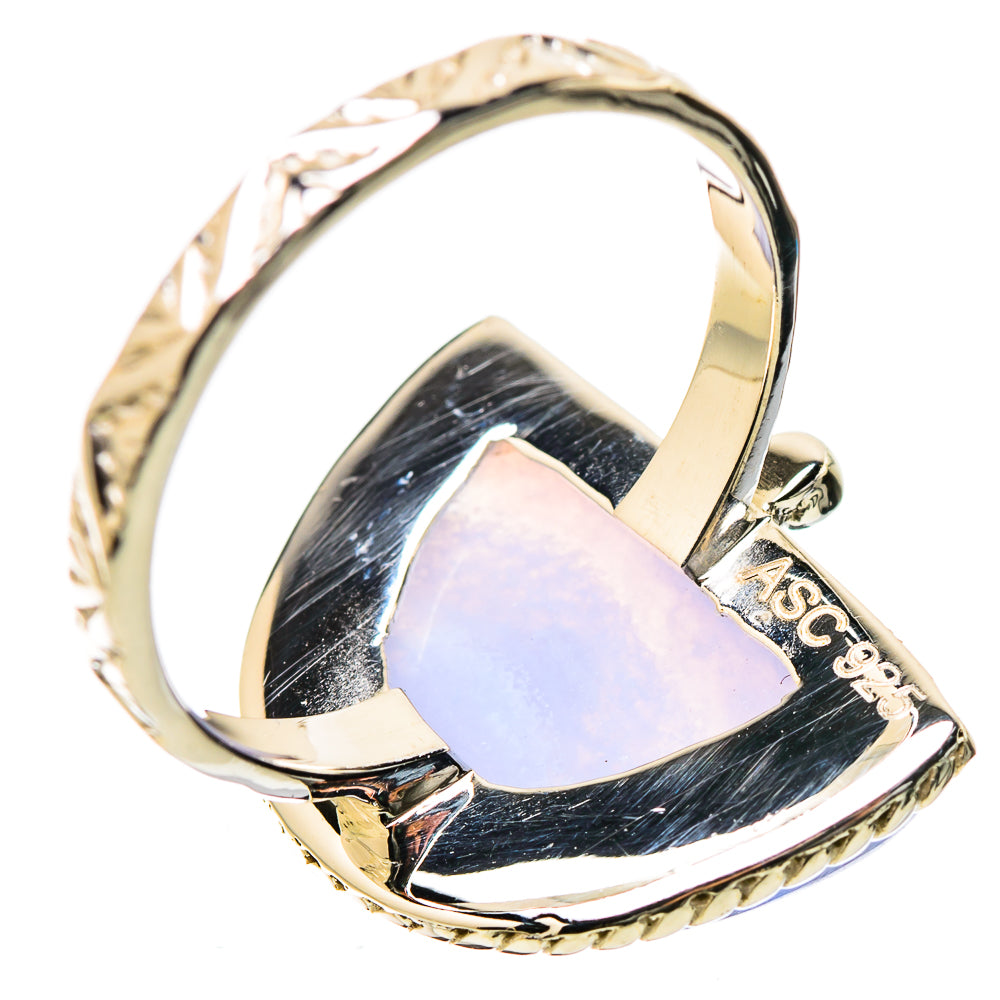 Blue Lace Agate Rings handcrafted by Ana Silver Co - RING131226 - Photo 3