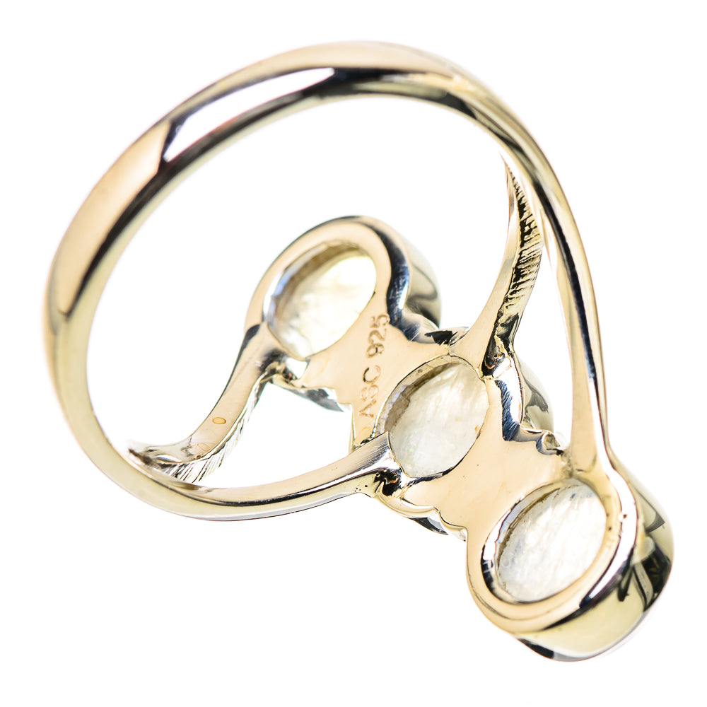 Rainbow Moonstone Rings handcrafted by Ana Silver Co - RING131244 - Photo 3