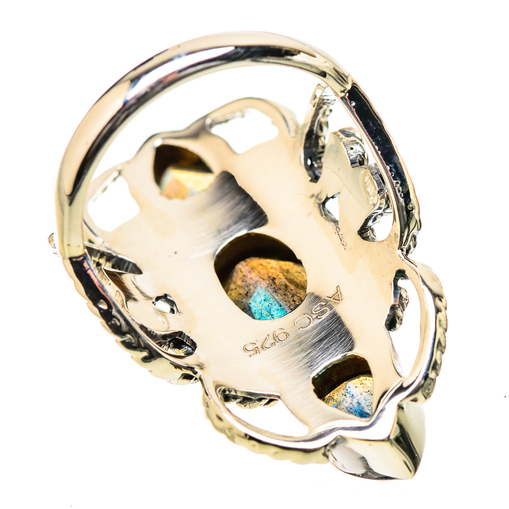 Labradorite Rings handcrafted by Ana Silver Co - RING131272 - Photo 3