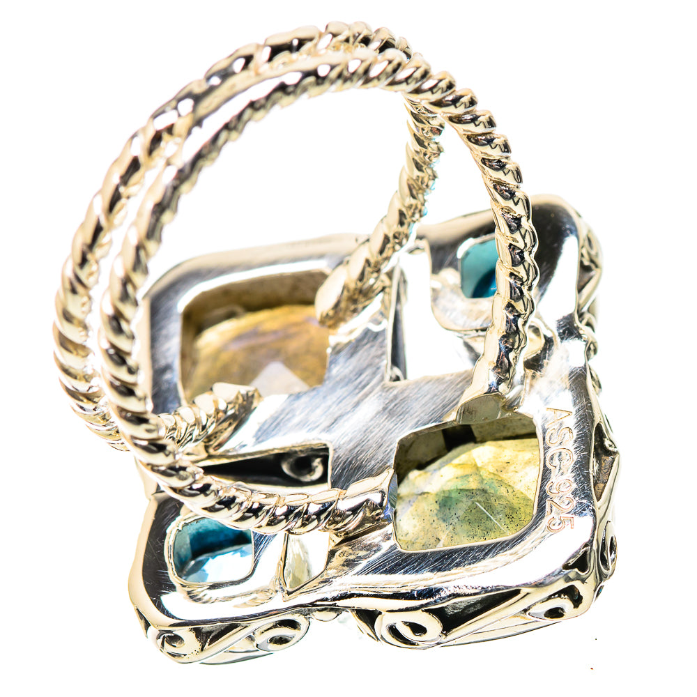 Labradorite Rings handcrafted by Ana Silver Co - RING131273 - Photo 3
