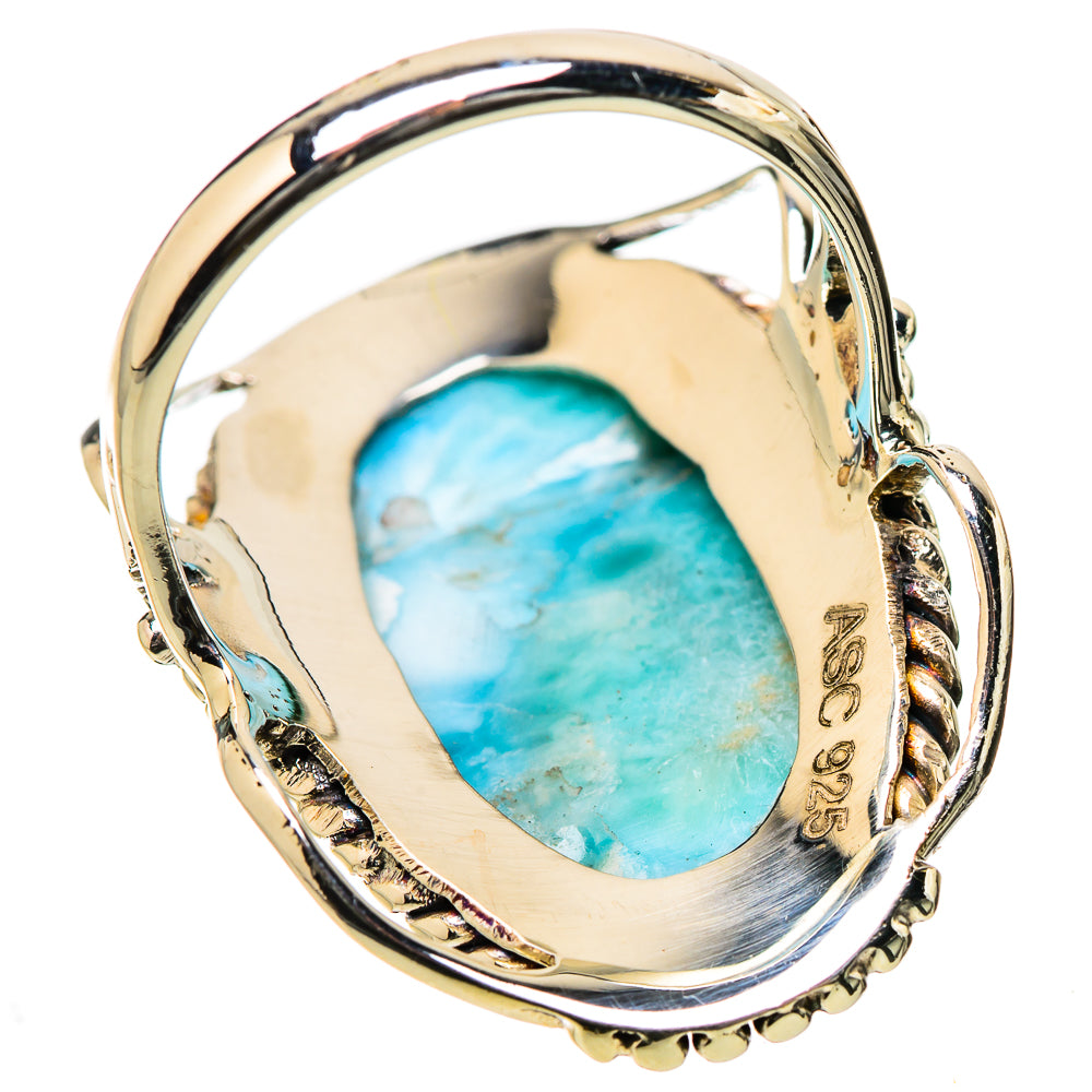 Larimar Rings handcrafted by Ana Silver Co - RING131293 - Photo 3