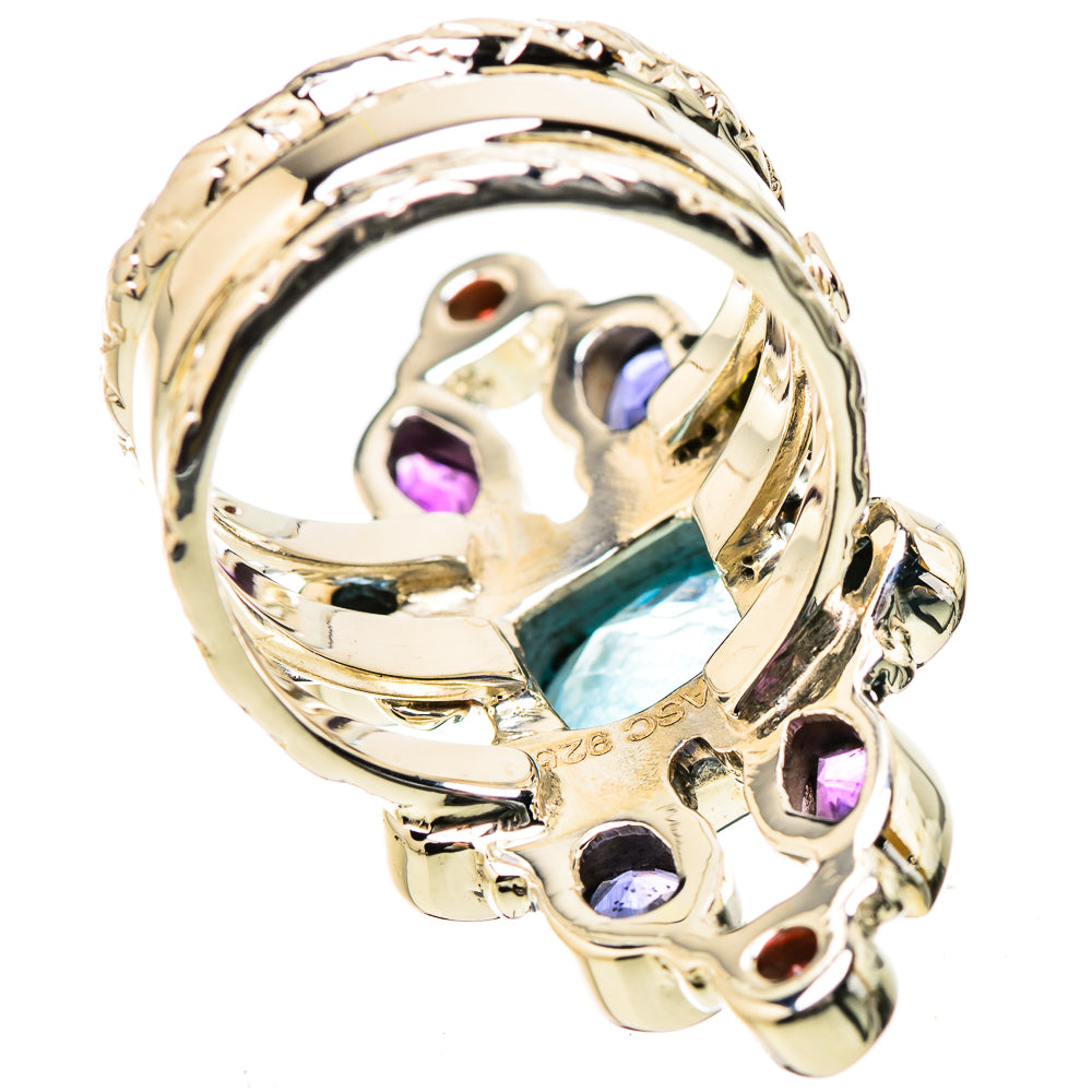 Blue Topaz Rings handcrafted by Ana Silver Co - RING131310 - Photo 3