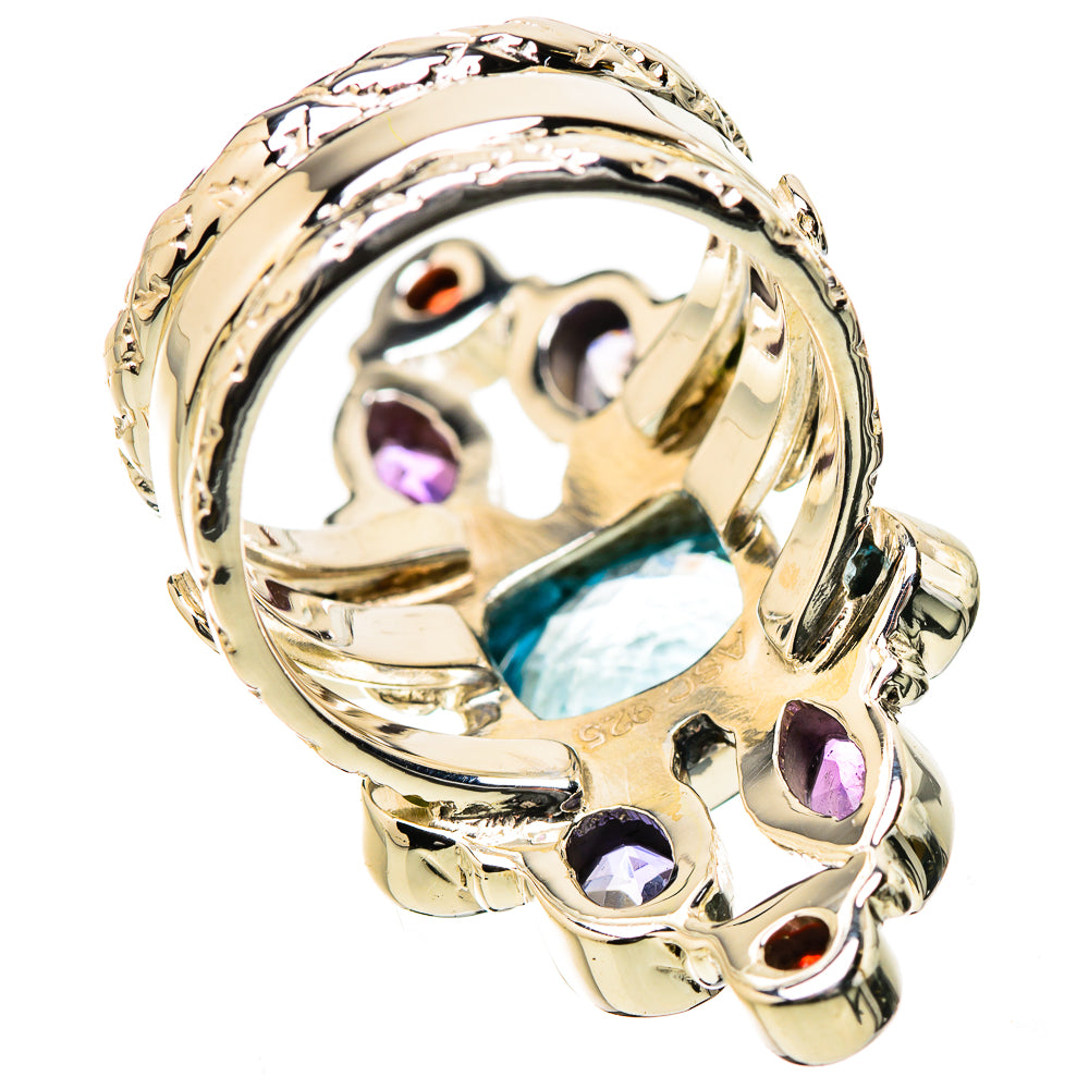 Blue Topaz Rings handcrafted by Ana Silver Co - RING131319 - Photo 3