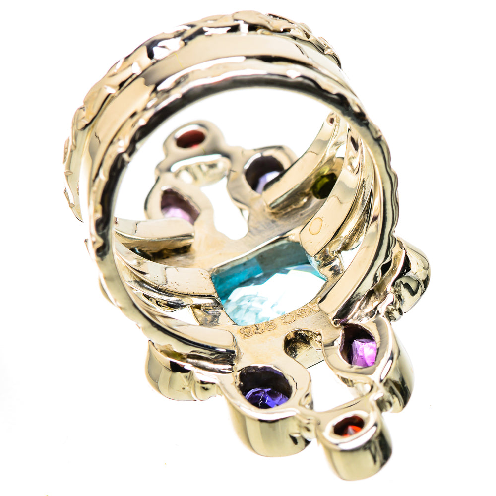 Blue Topaz Rings handcrafted by Ana Silver Co - RING131321 - Photo 3