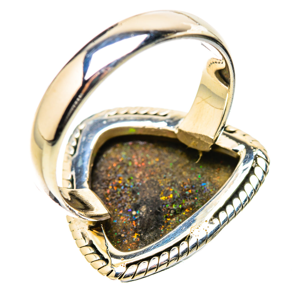 Andamooka Opal Rings handcrafted by Ana Silver Co - RING131475 - Photo 3