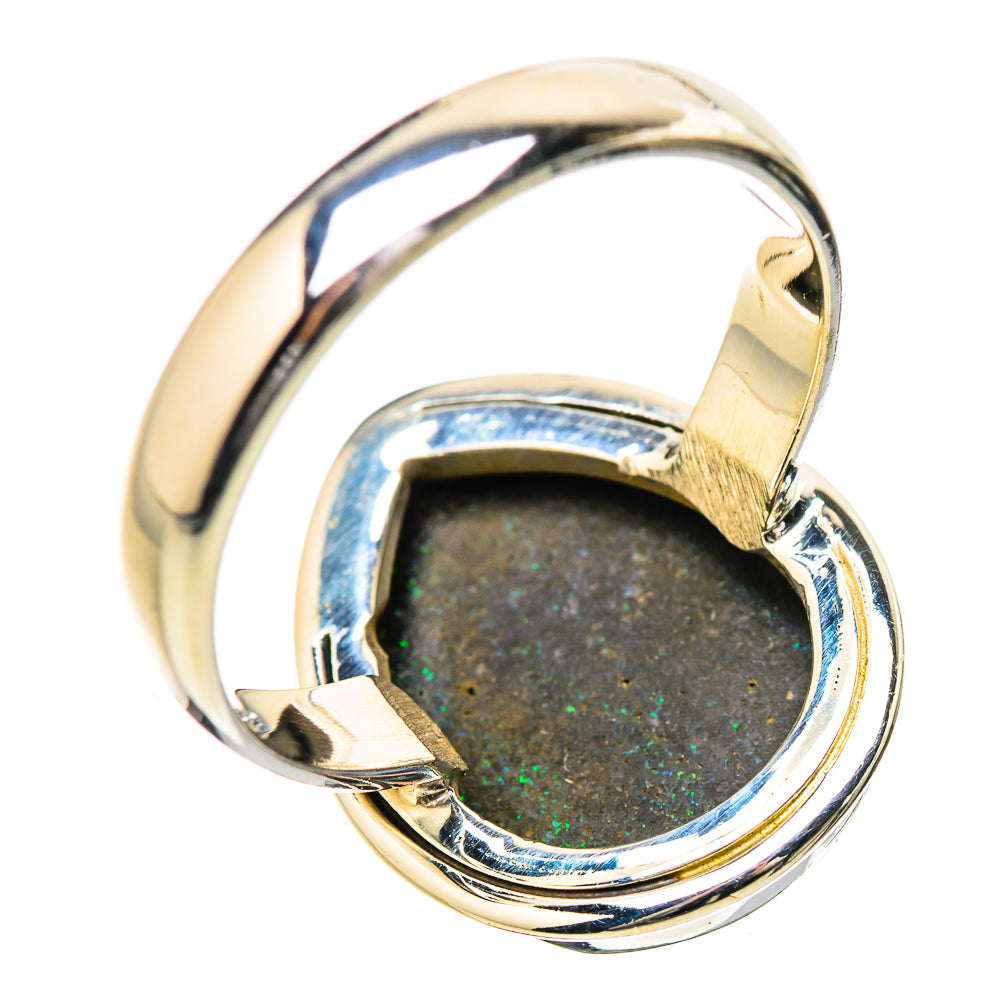 Andamooka Opal Rings handcrafted by Ana Silver Co - RING131476 - Photo 3