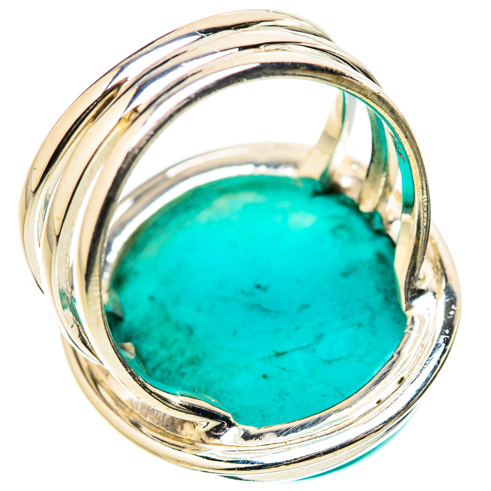 Peruvian Amazonite Rings handcrafted by Ana Silver Co - RING131493 - Photo 3