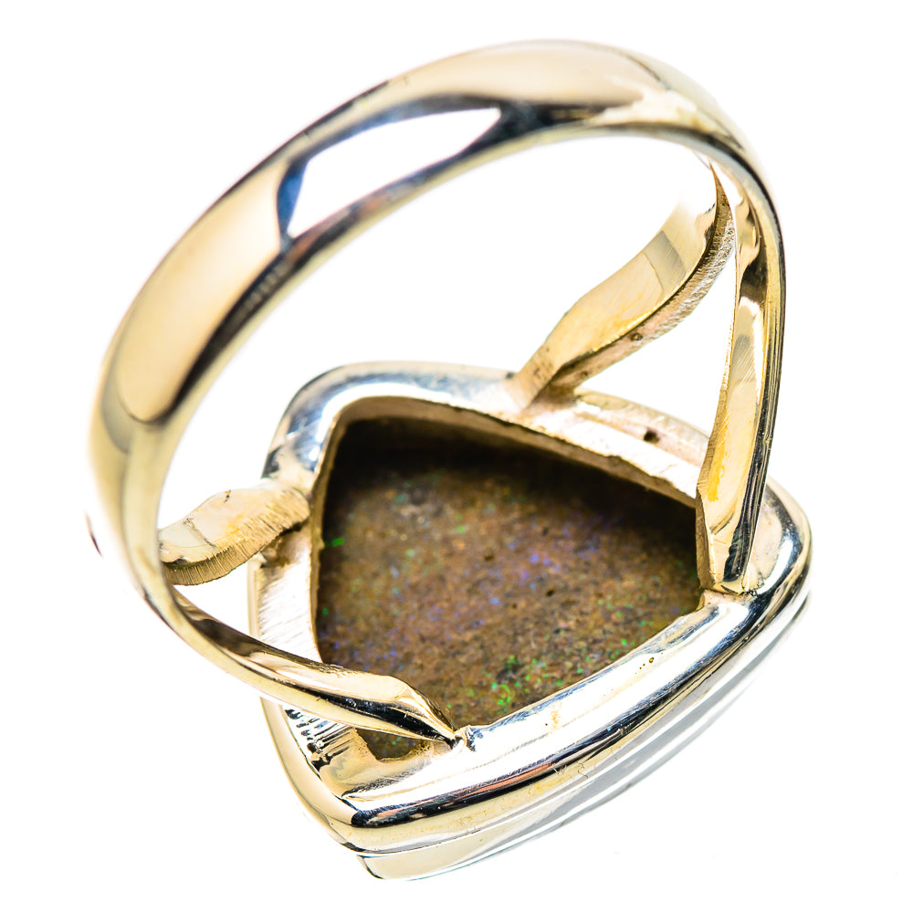 Andamooka Opal Rings handcrafted by Ana Silver Co - RING131502 - Photo 3
