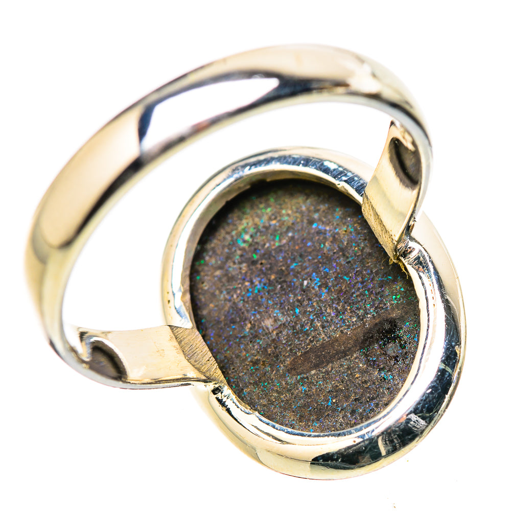 Andamooka Opal Rings handcrafted by Ana Silver Co - RING131587 - Photo 3