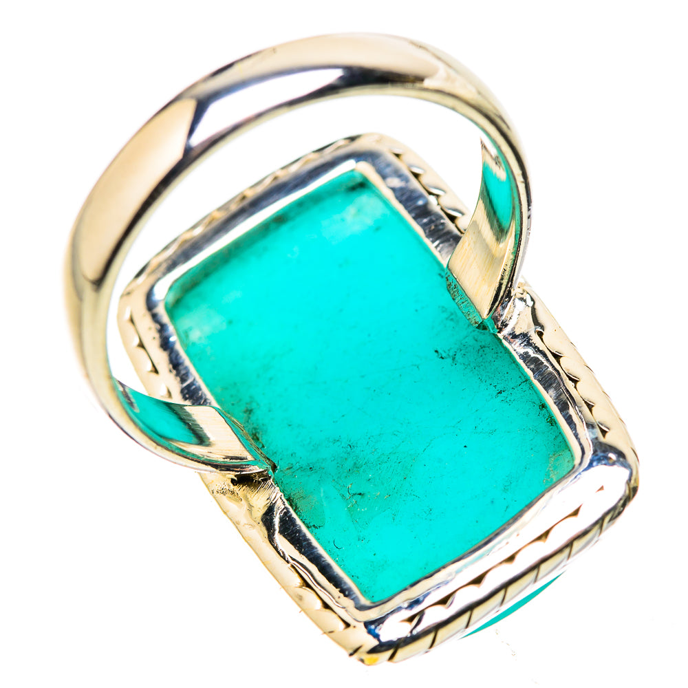 Peruvian Amazonite Rings handcrafted by Ana Silver Co - RING131688 - Photo 3