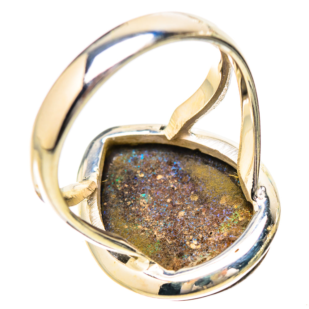 Andamooka Opal Rings handcrafted by Ana Silver Co - RING131777 - Photo 3