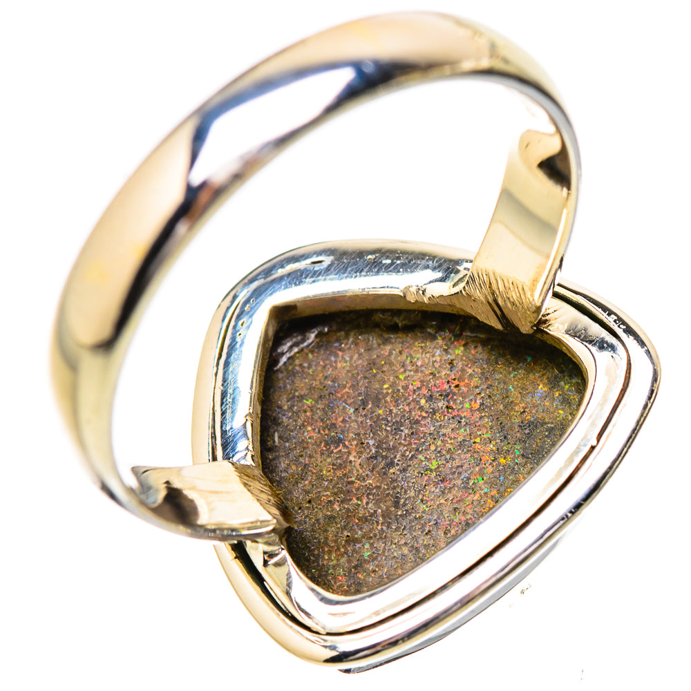 Andamooka Opal Rings handcrafted by Ana Silver Co - RING131806 - Photo 3