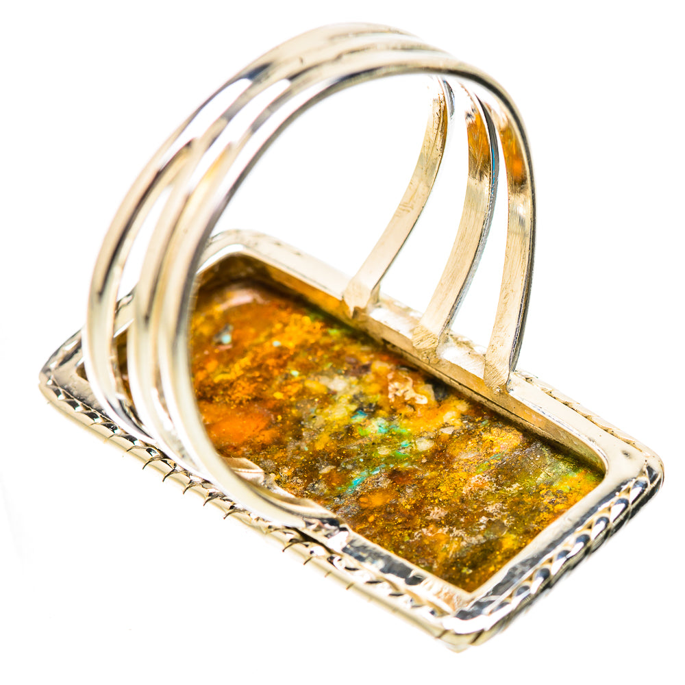 Kingman Mohave Turquoise Rings handcrafted by Ana Silver Co - RING131890 - Photo 3