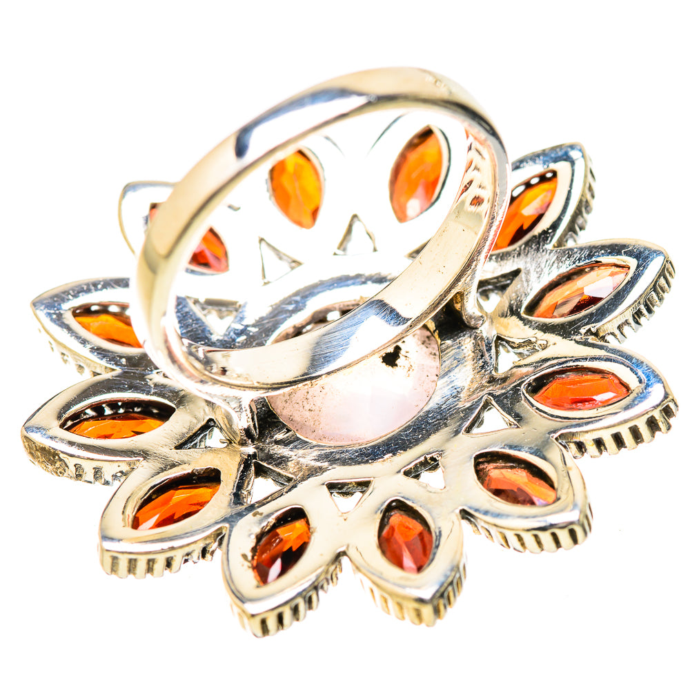 Rose Quartz Rings handcrafted by Ana Silver Co - RING131902 - Photo 3