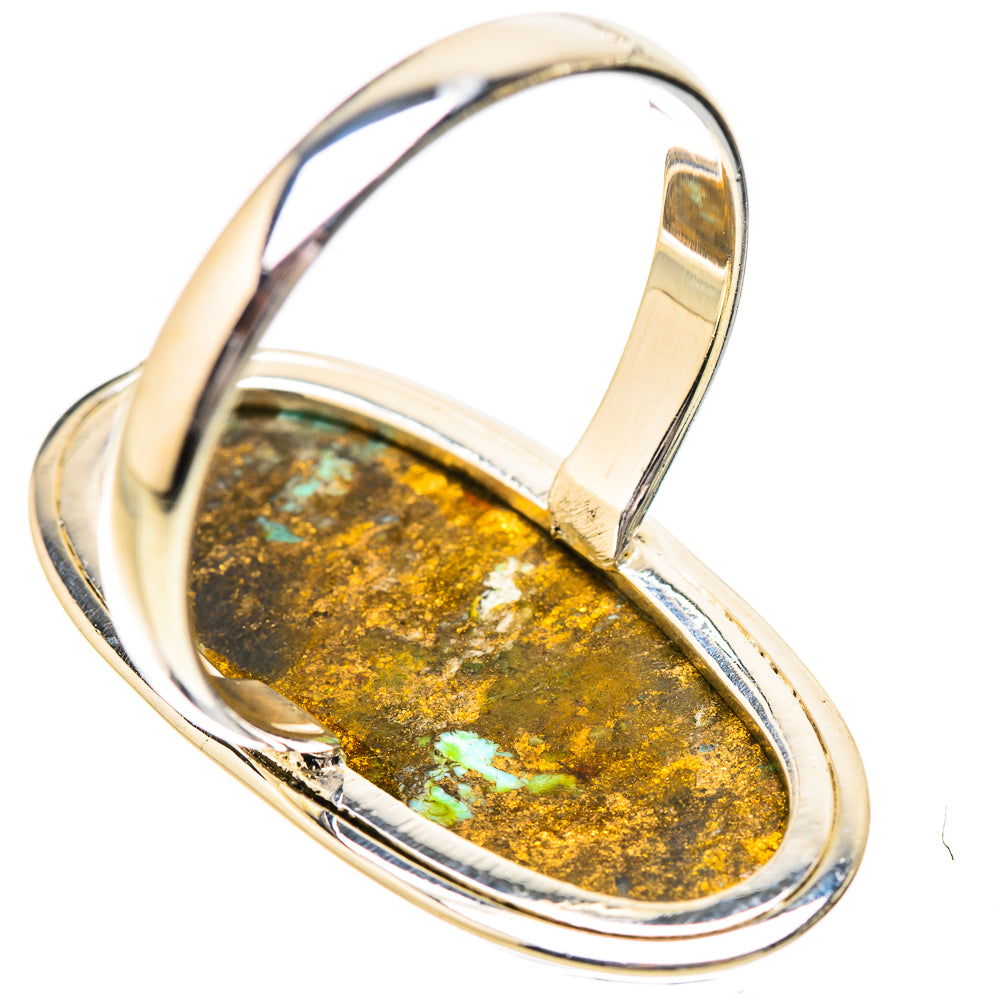 Kingman Mohave Turquoise Rings handcrafted by Ana Silver Co - RING131945 - Photo 3