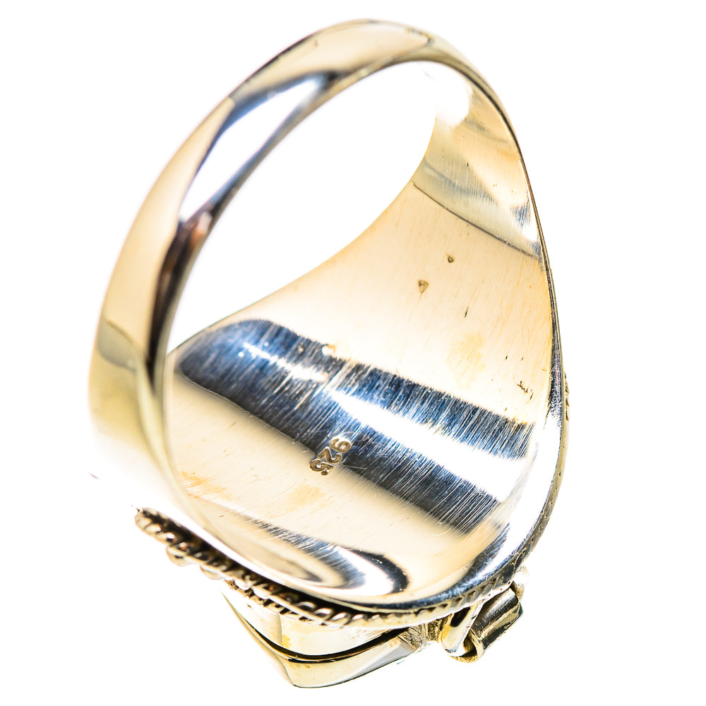 Sterling silver ring band interior with stamped markings and smooth polished finish