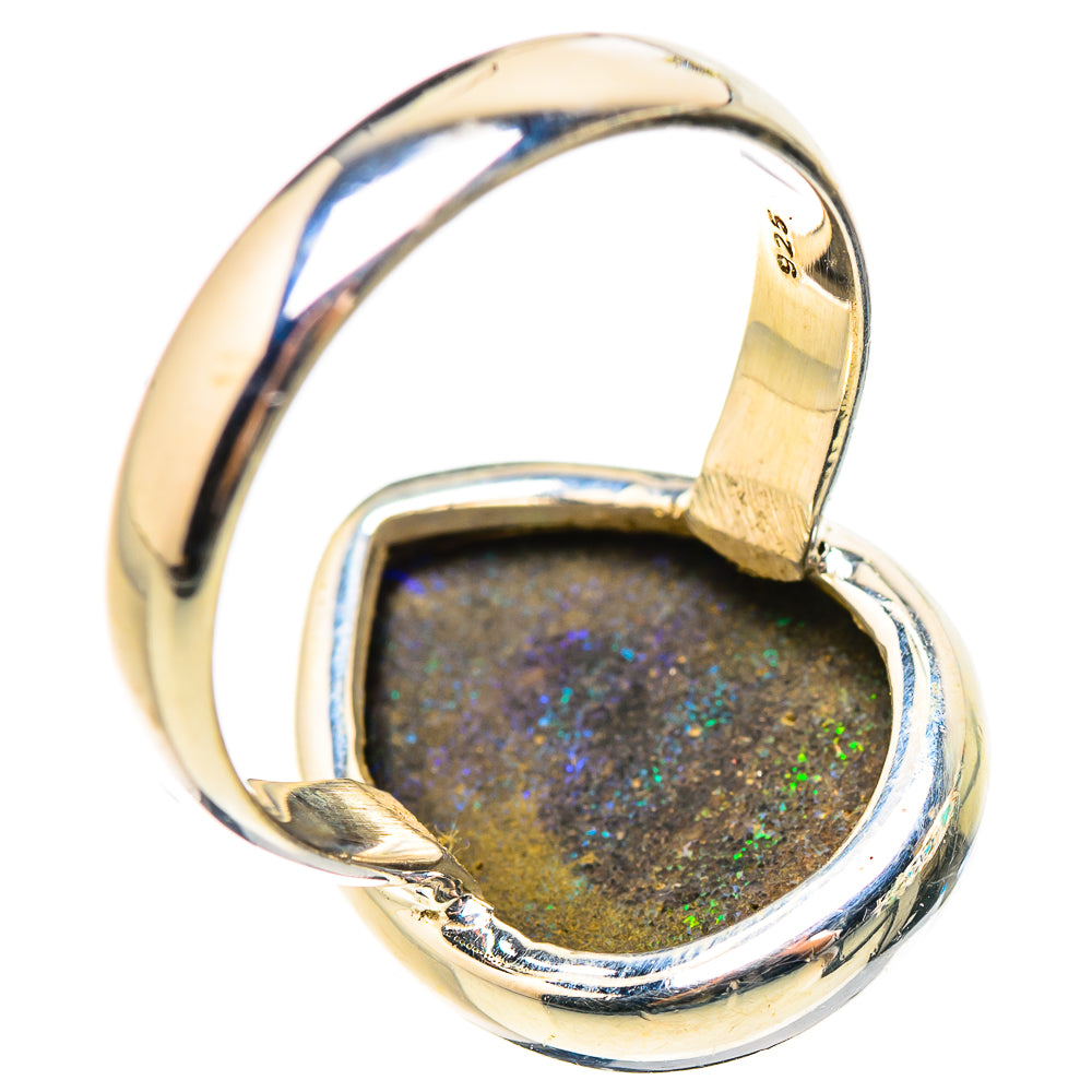 Andamooka Opal Rings handcrafted by Ana Silver Co - RING132010 - Photo 3