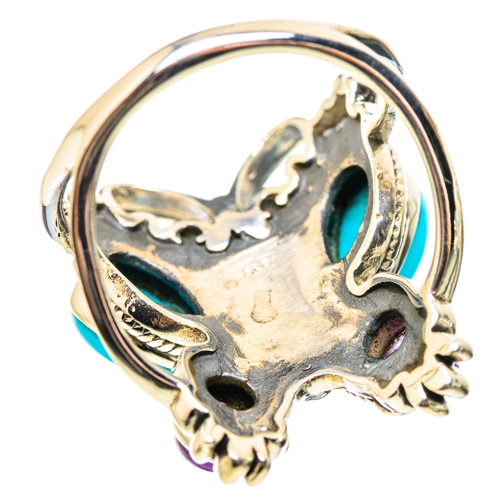 Sleeping Beauty Turquoise Rings handcrafted by Ana Silver Co - RING132050 - Photo 3