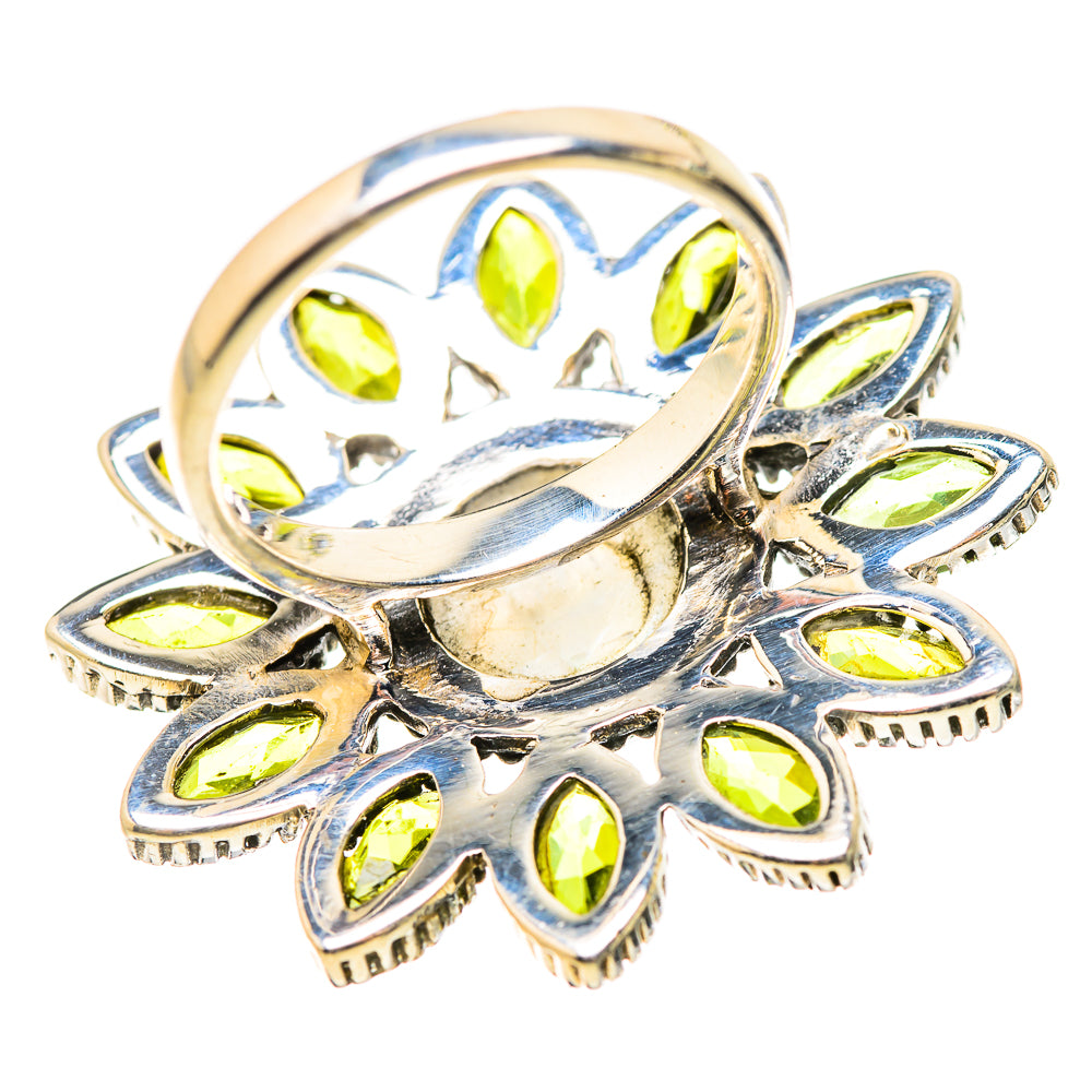 Rainbow Moonstone Rings handcrafted by Ana Silver Co - RING132083 - Photo 3