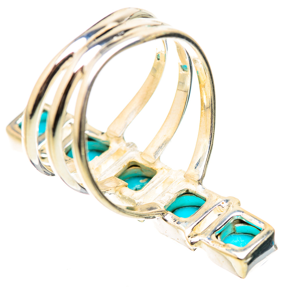 Sleeping Beauty Turquoise Rings handcrafted by Ana Silver Co - RING132130 - Photo 3