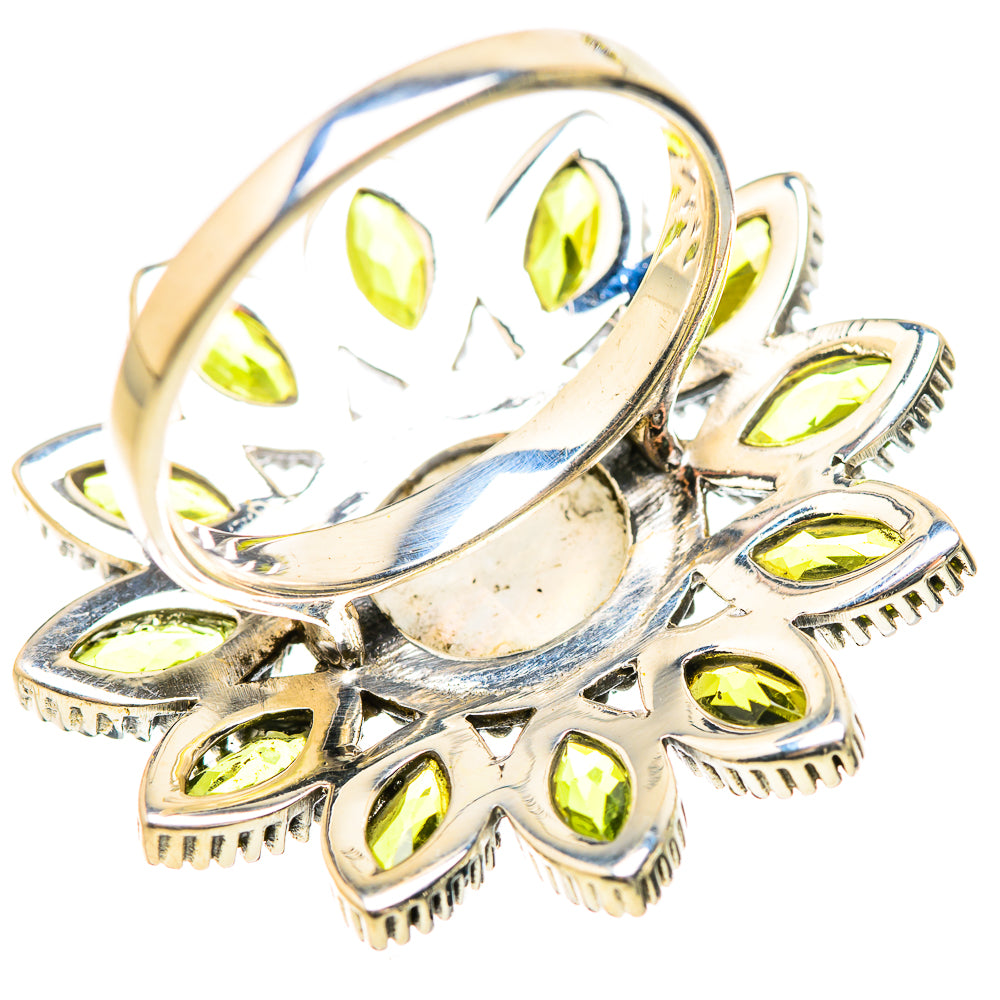 Rainbow Moonstone Rings handcrafted by Ana Silver Co - RING132133 - Photo 3