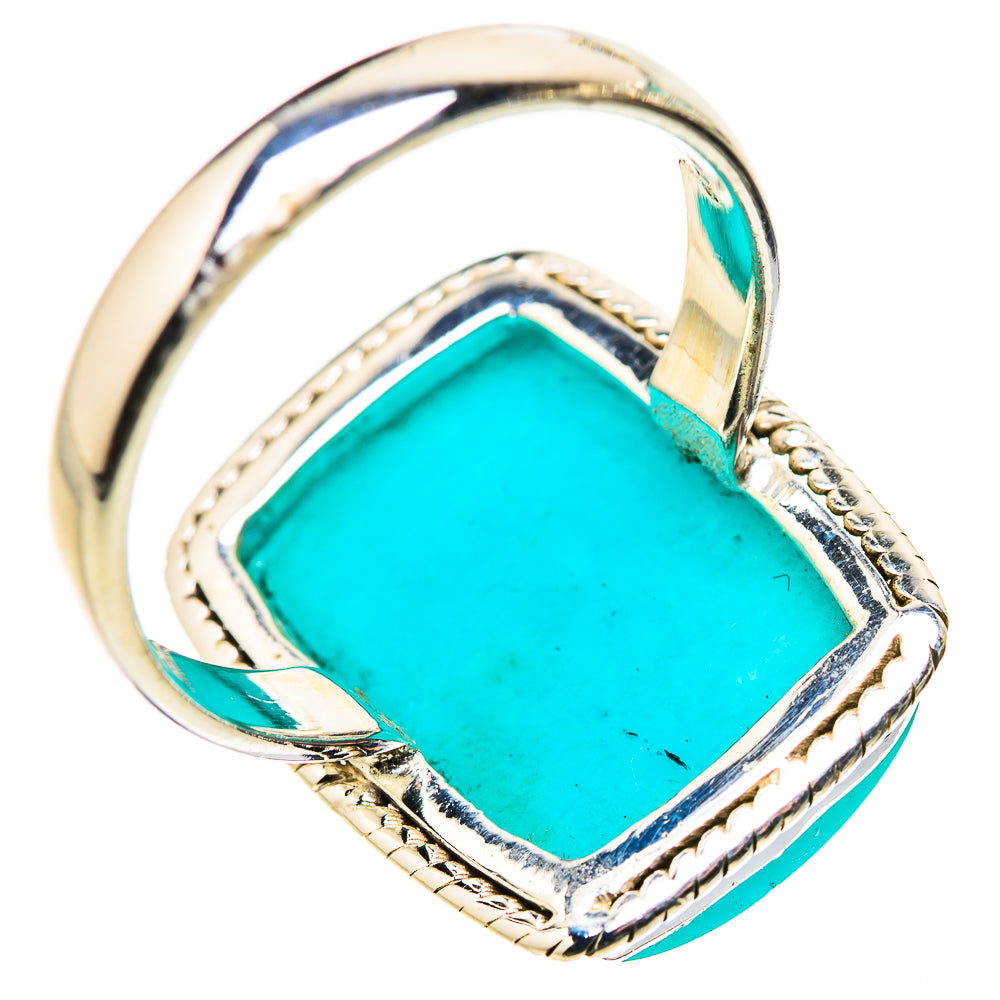 Peruvian Amazonite Rings handcrafted by Ana Silver Co - RING132150 - Photo 3