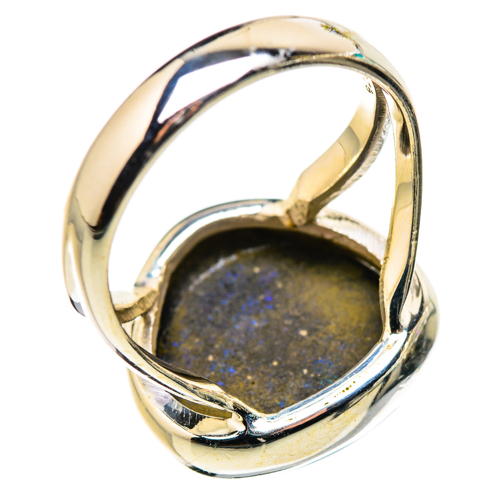 Andamooka Opal Rings handcrafted by Ana Silver Co - RING132198 - Photo 3
