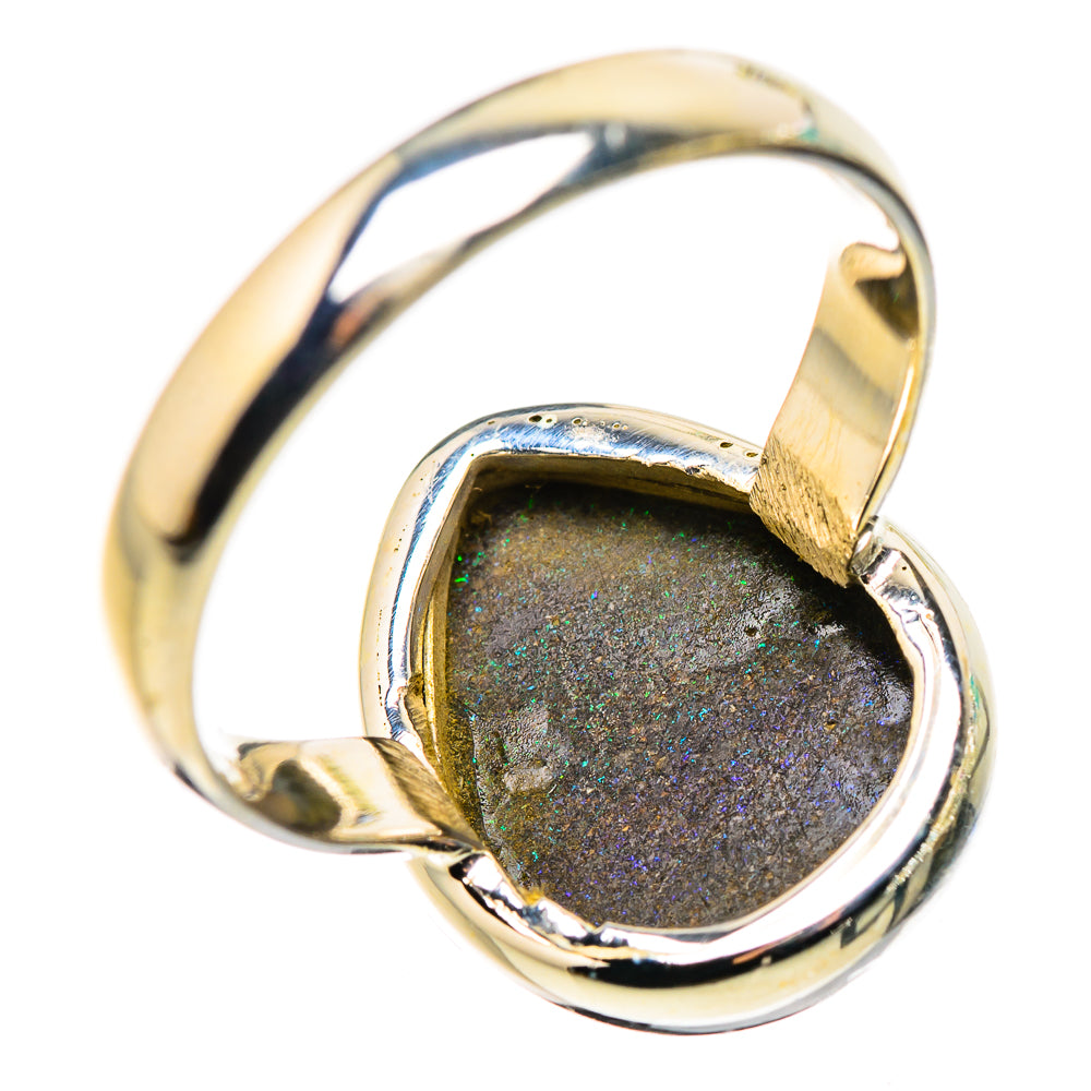 Andamooka Opal Rings handcrafted by Ana Silver Co - RING132229 - Photo 3