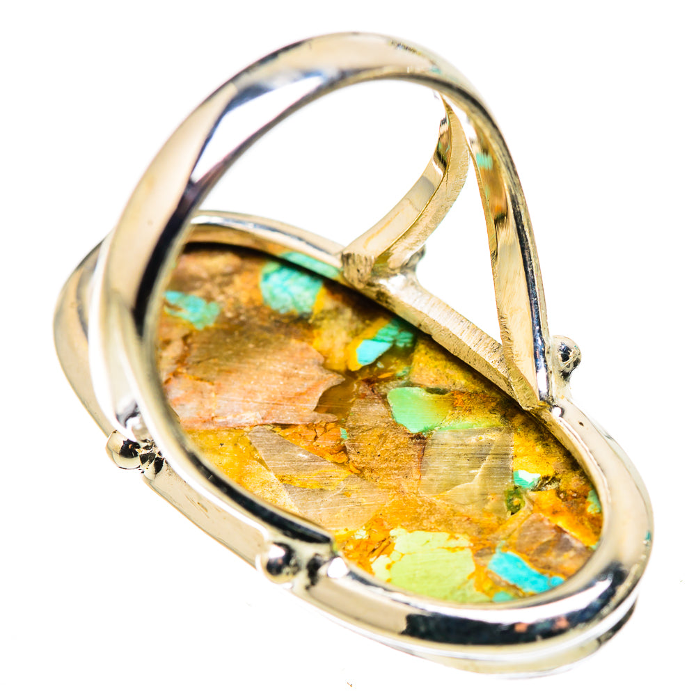 Kingman Mohave Turquoise Rings handcrafted by Ana Silver Co - RING132284 - Photo 3