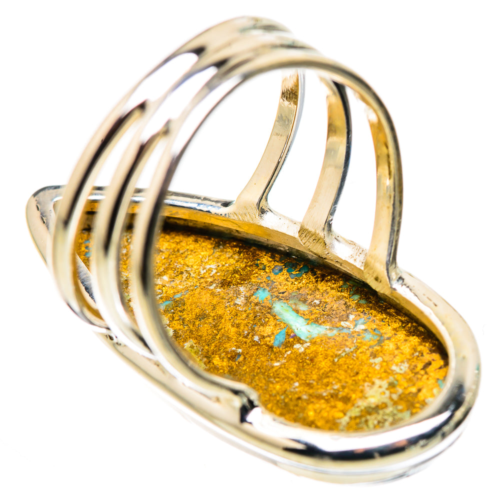 Kingman Mohave Turquoise Rings handcrafted by Ana Silver Co - RING132285 - Photo 3