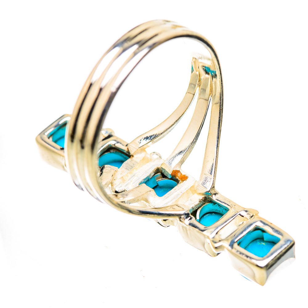 Sleeping Beauty Turquoise Rings handcrafted by Ana Silver Co - RING132286 - Photo 3