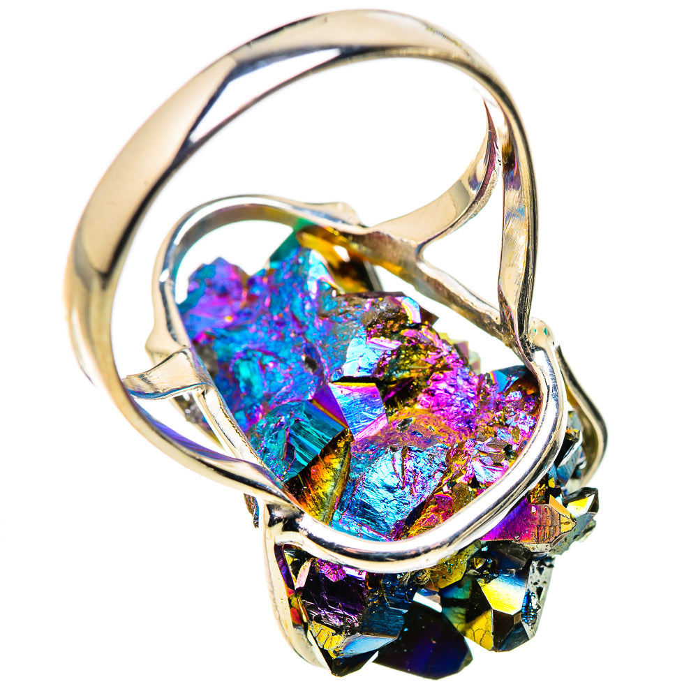 Titanium Sunshine Druzy Rings handcrafted by Ana Silver Co - RING132340 - Photo 3