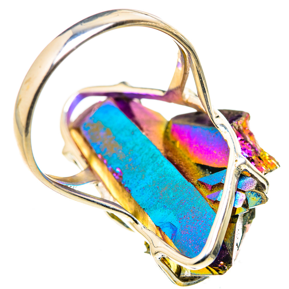 Titanium Sunshine Druzy Rings handcrafted by Ana Silver Co - RING132541 - Photo 3