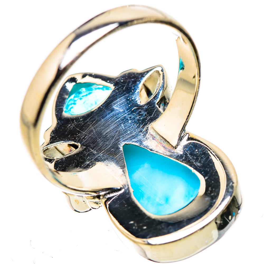 Larimar Rings handcrafted by Ana Silver Co - RING132564 - Photo 3